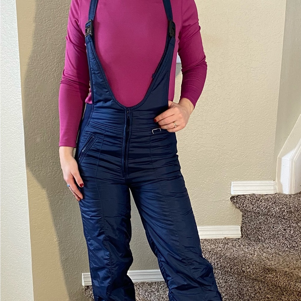 Vintage Ski Moves Women’s Snow Bib Small